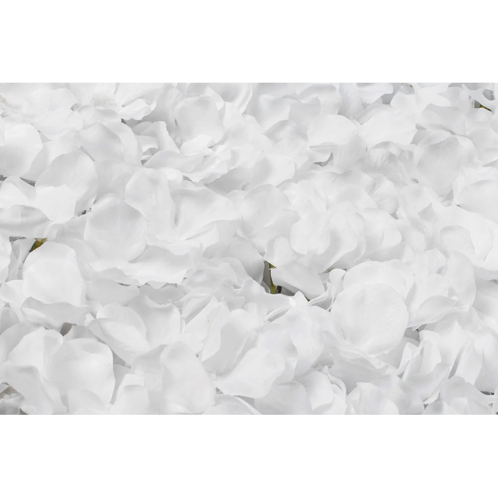 Silk Hydrangeas Flower Wall Backdrop Panel - White - Image 4