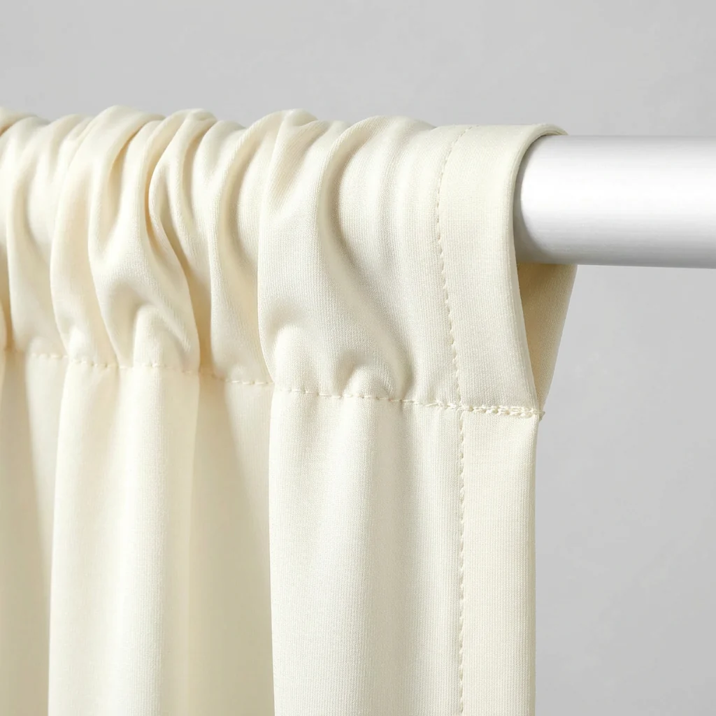 Spandex 4-way Stretch Drape Curtain 10ft H x 60" W - Ivory - Image 6