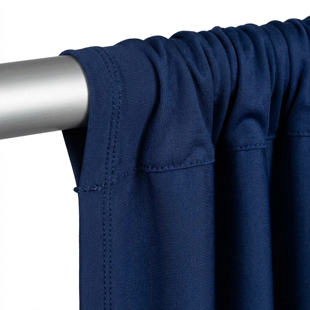 Spandex 4-way Stretch Drape Curtain 12ft H x 60" W - Navy Blue - Image 6