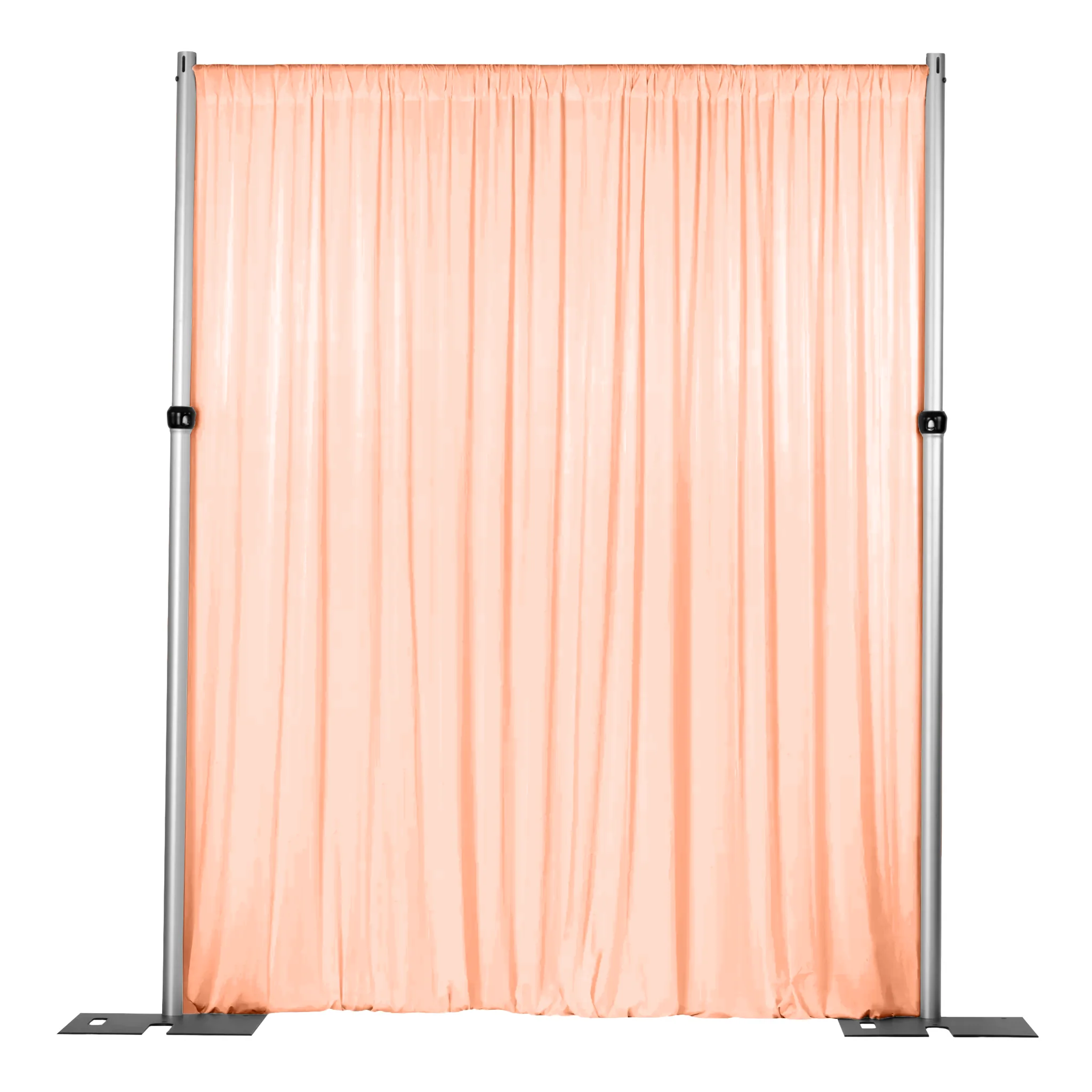 Spandex 4-way Stretch Backdrop Drape Curtain 10ft H x 60" W - Peach - Image 3