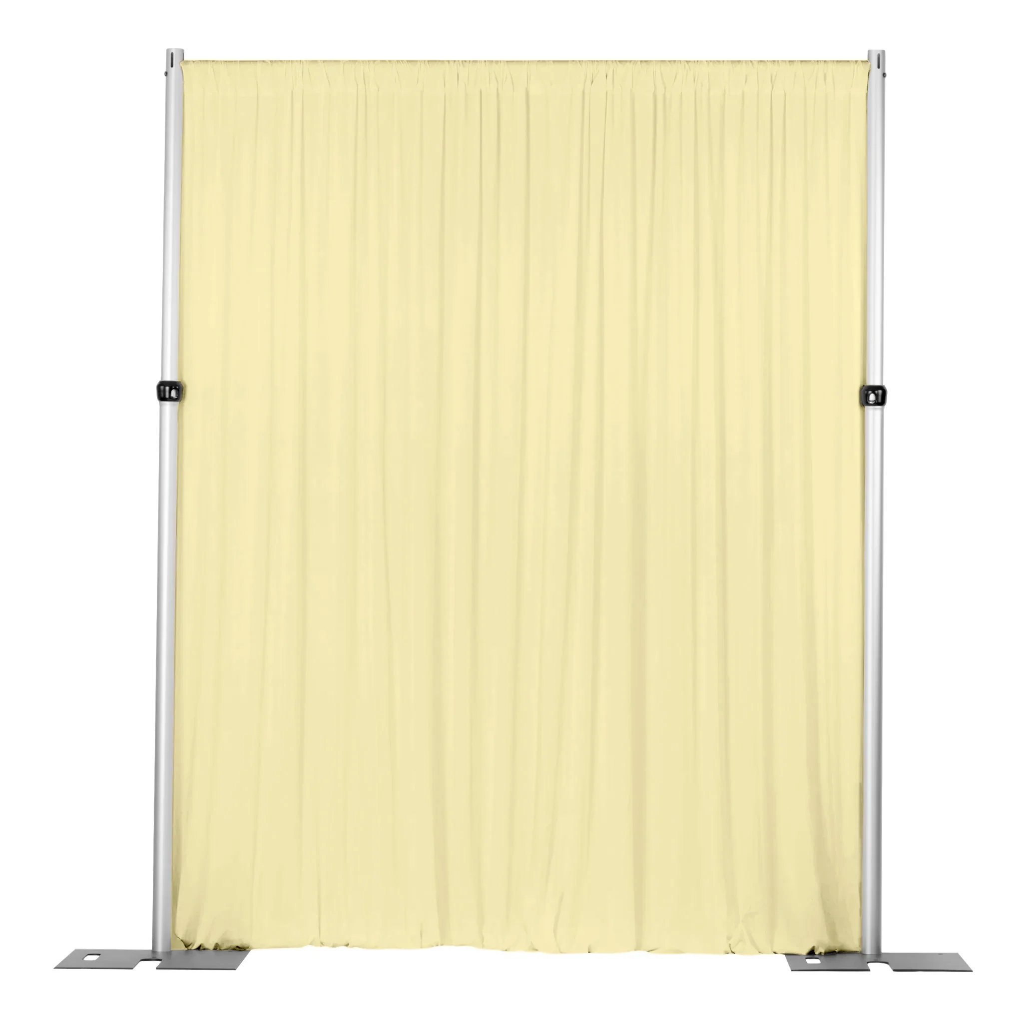 Spandex 4-way Stretch Backdrop Drape Curtain 12ft H x 60" W - Pastel Yellow - Image 3