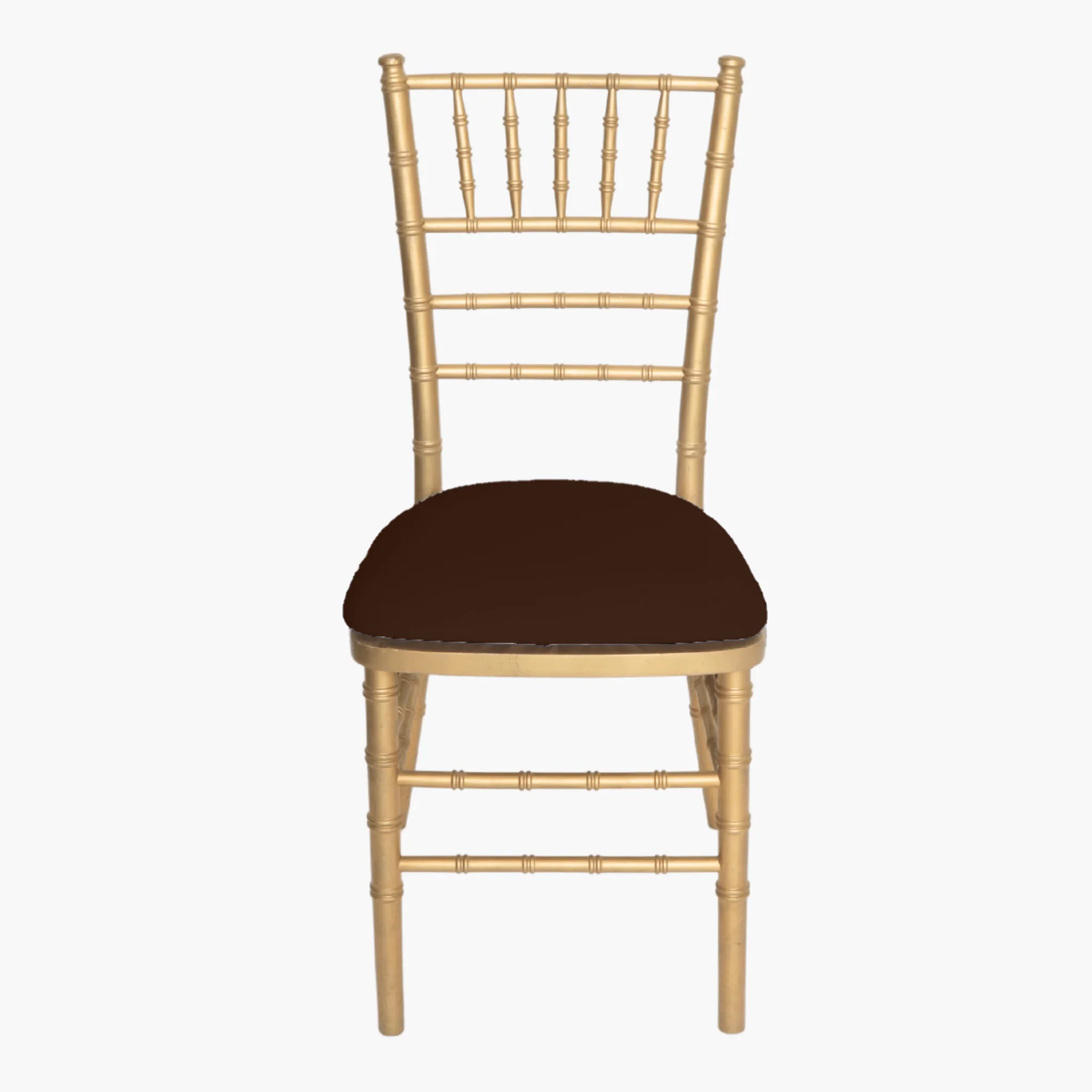 5 pcs/pk Spandex Chiavari Seat Pad Cover - Chocolate - Image 2