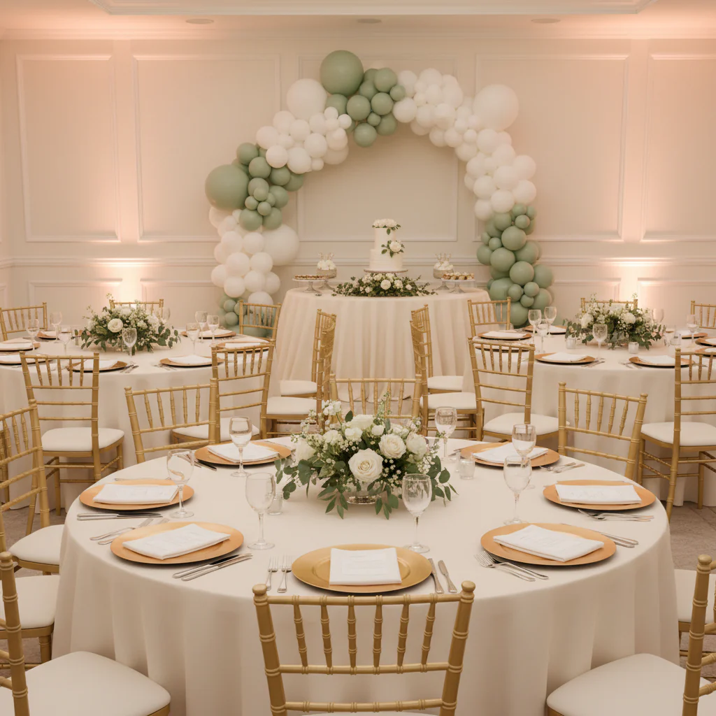 5 pcs/pk Spandex Chiavari Seat Pad Cover - Ivory - Image 8