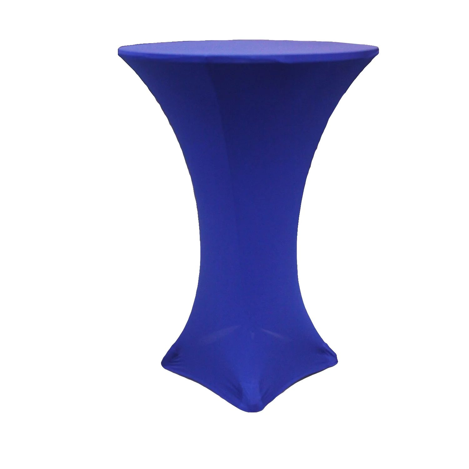 Spandex Cocktail Table Cover 30" Round - Royal Blue - Image 2