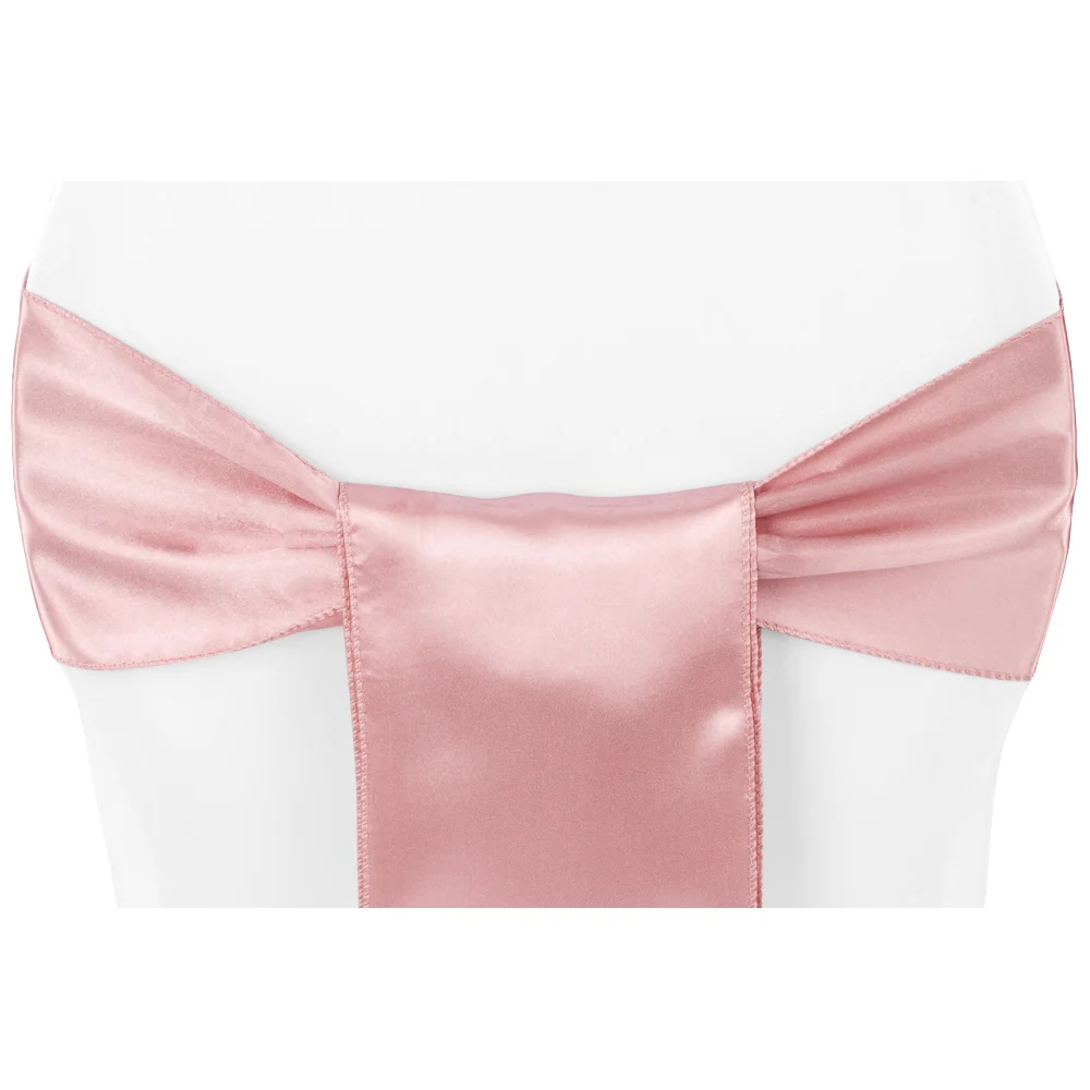 Standard Satin Chair Sash - Dusty Rose/Mauve
