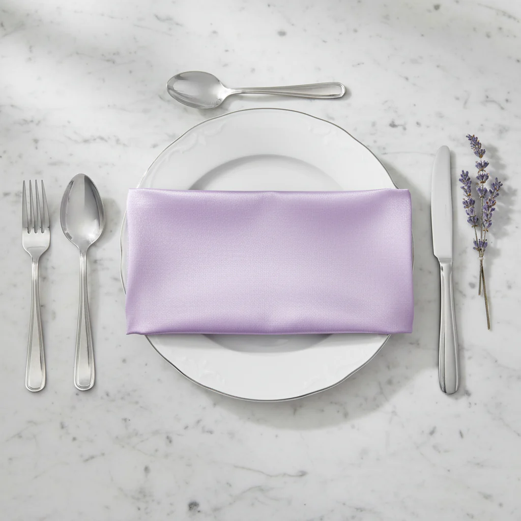 Taffeta Napkin 20"x20" - Victorian Lilac/Wisteria - Image 3