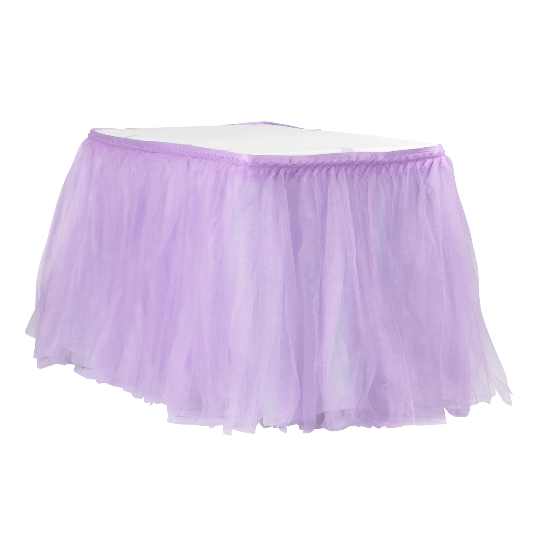 Tulle Tutu 17ft Table Skirt - Lavender - Image 2