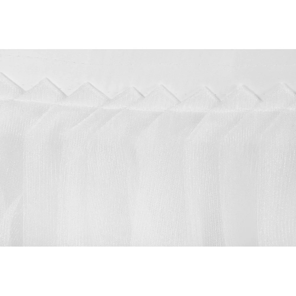 Tulle Tutu 21ft Table Skirt - White - Image 3