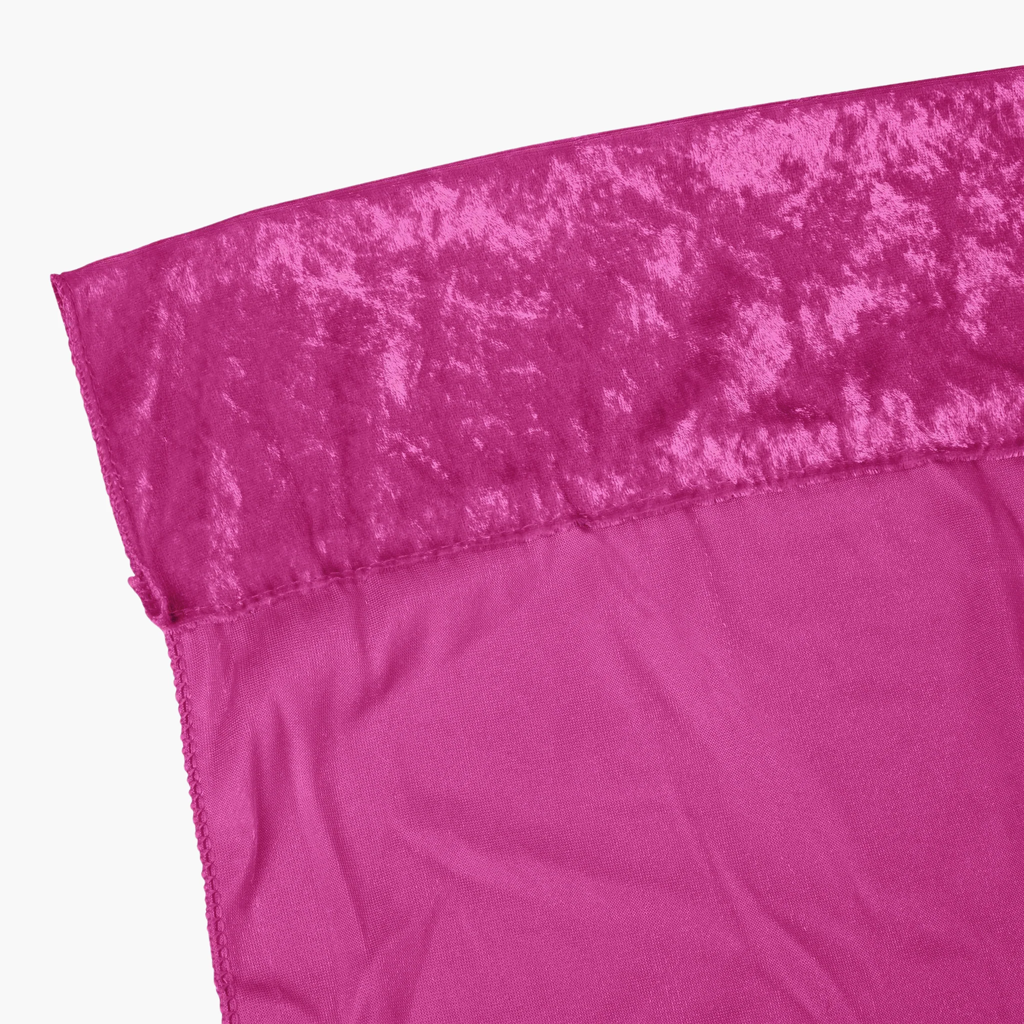 Velvet 10ft H x 52" W Drape/Backdrop Curtain Panel - Magenta - Image 3