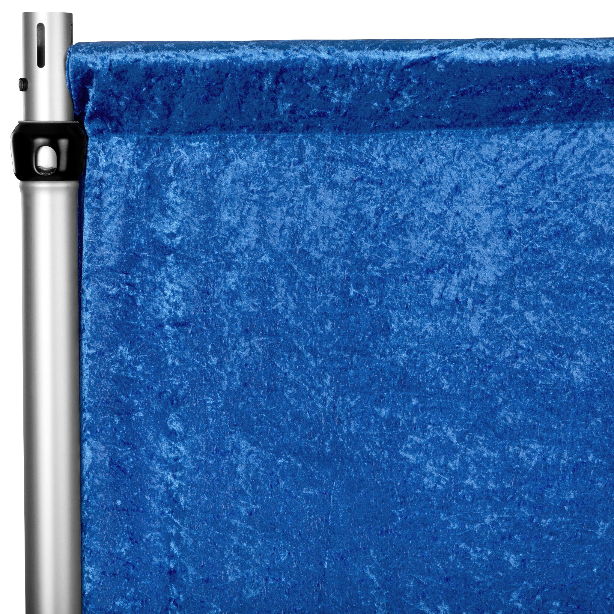 Velvet 12ft H x 52" W Drape/Backdrop Curtain Panel - Royal Blue - Image 2