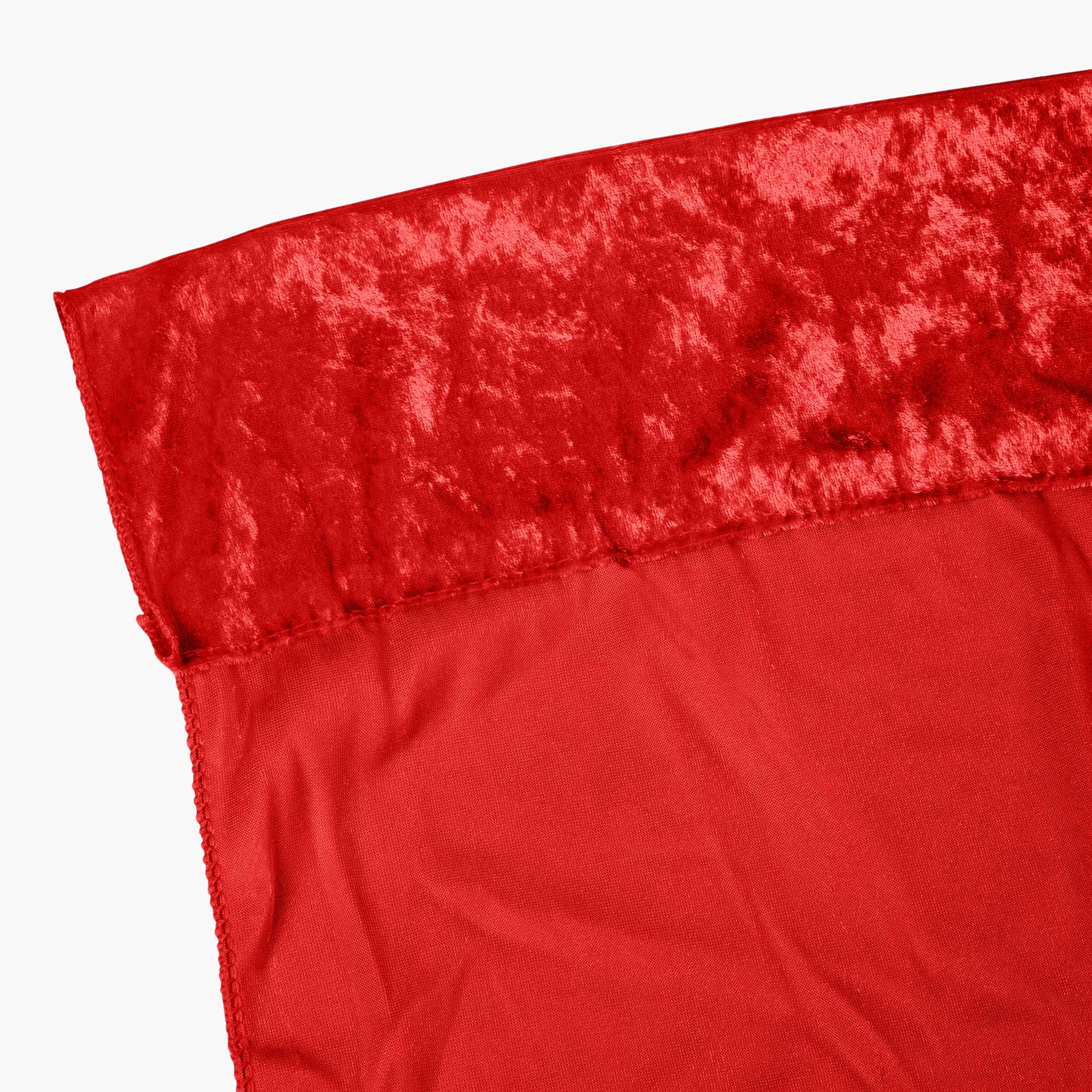 Velvet 20ft H x 52" W Drape/Backdrop Curtain Panel - Red - Image 3