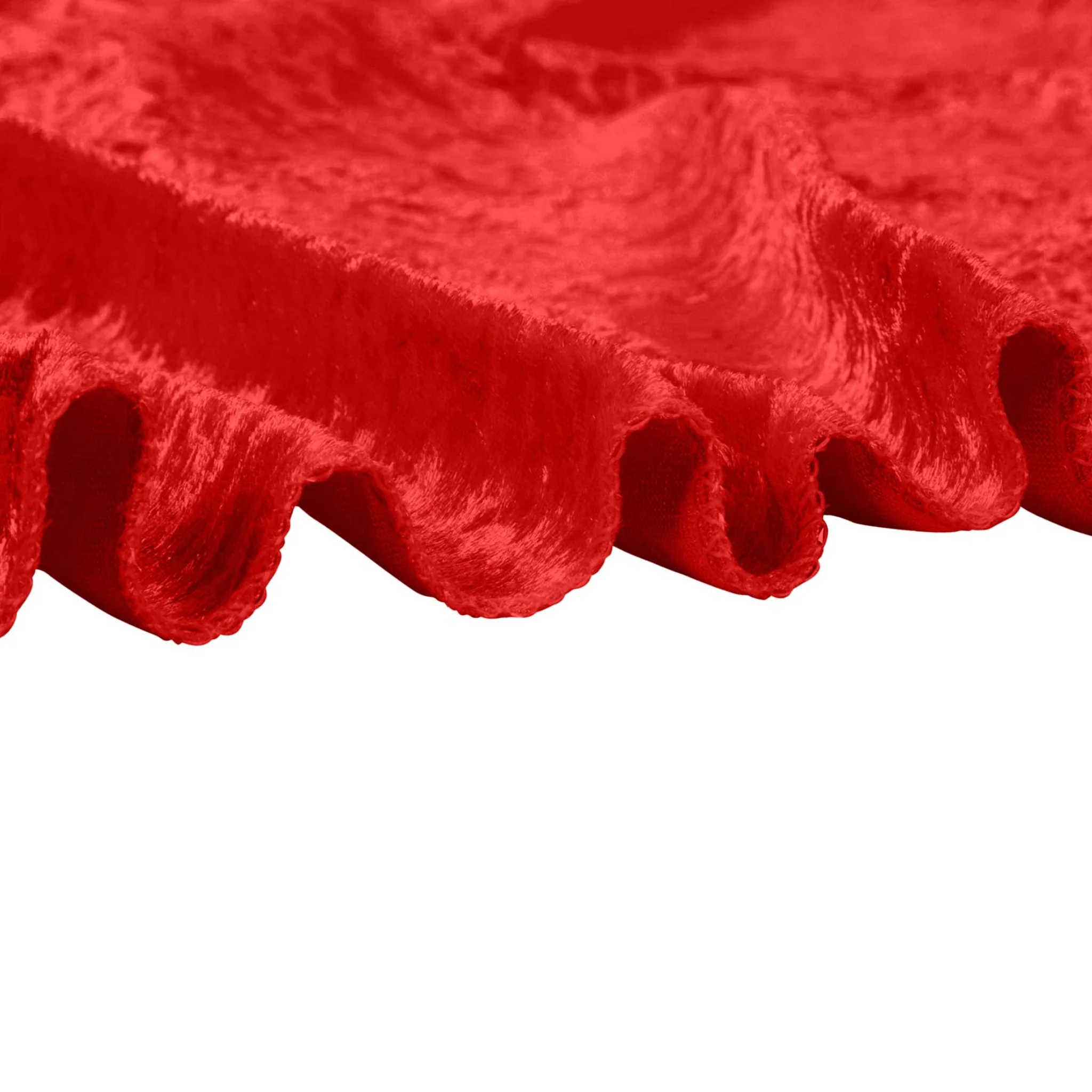 Velvet 20ft H x 52" W Drape/Backdrop Curtain Panel - Red - Image 4