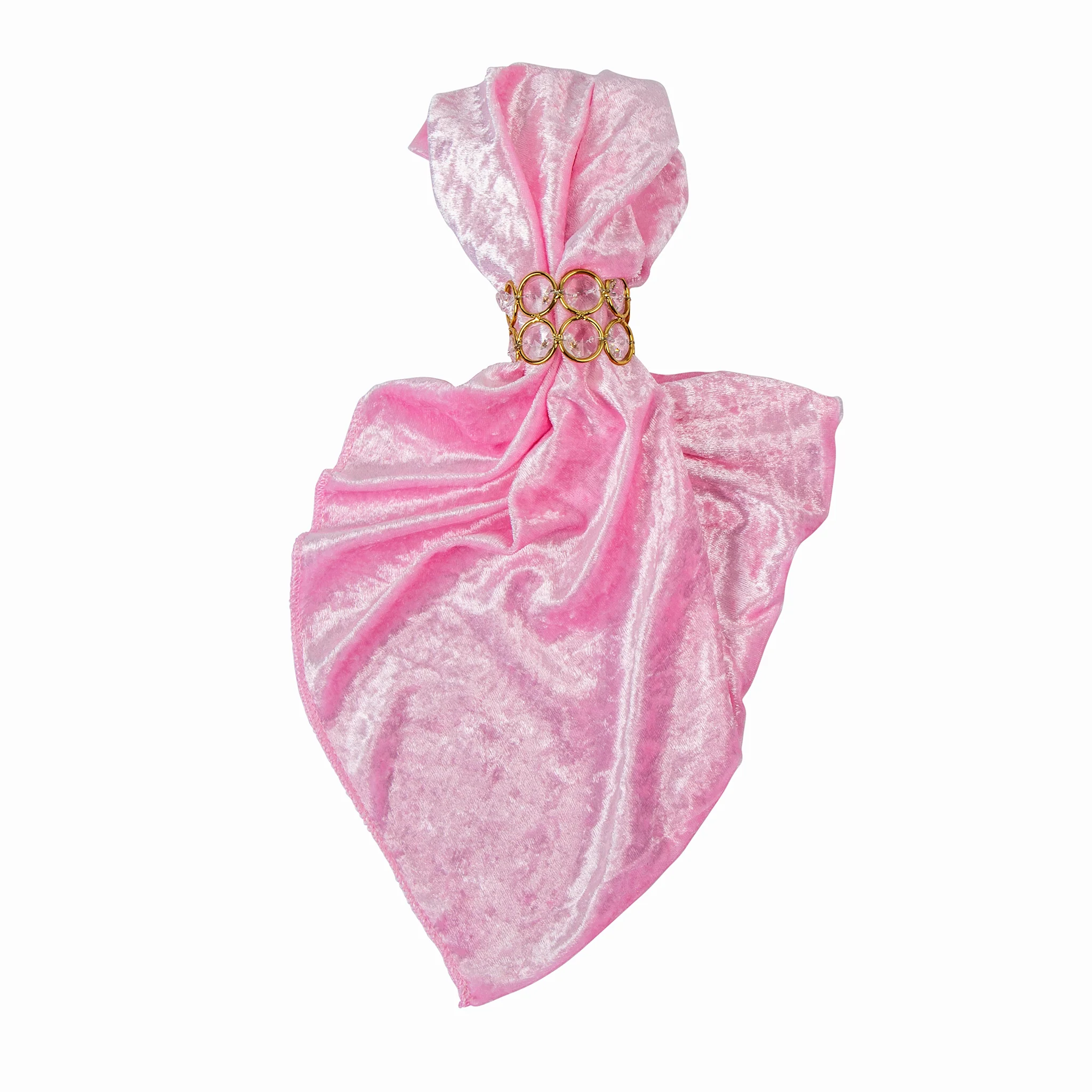 Velvet 20"x20" Linen Napkin - Pink - Image 5