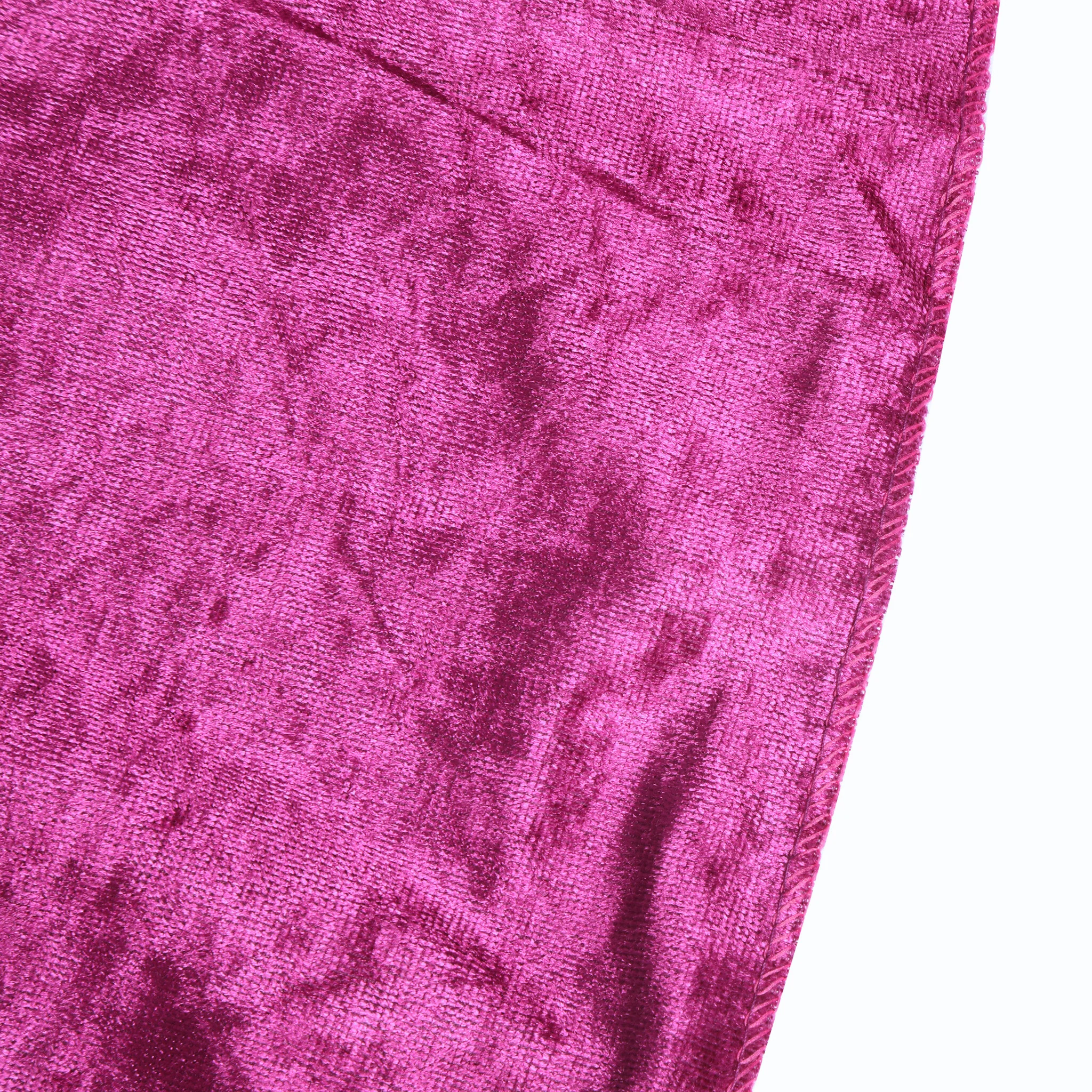 Velvet 90"x132" Rectangular Tablecloth - Magenta - Image 6