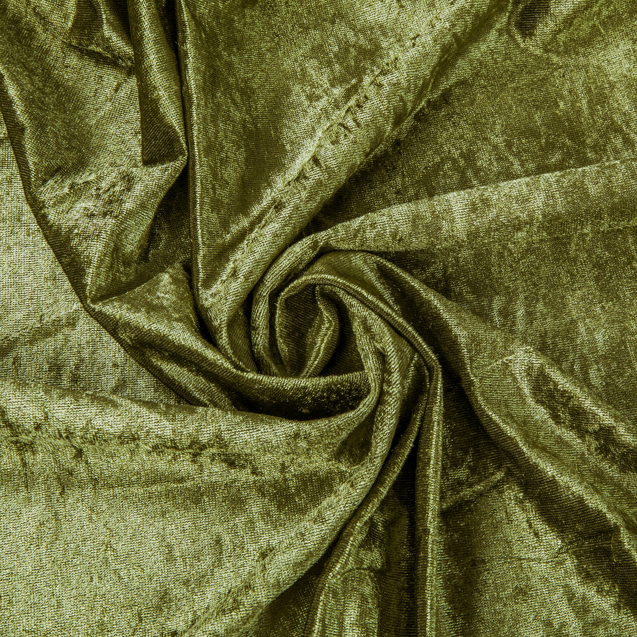 Velvet 90"x156" Rectangular Tablecloth - Olive Green - Image 4