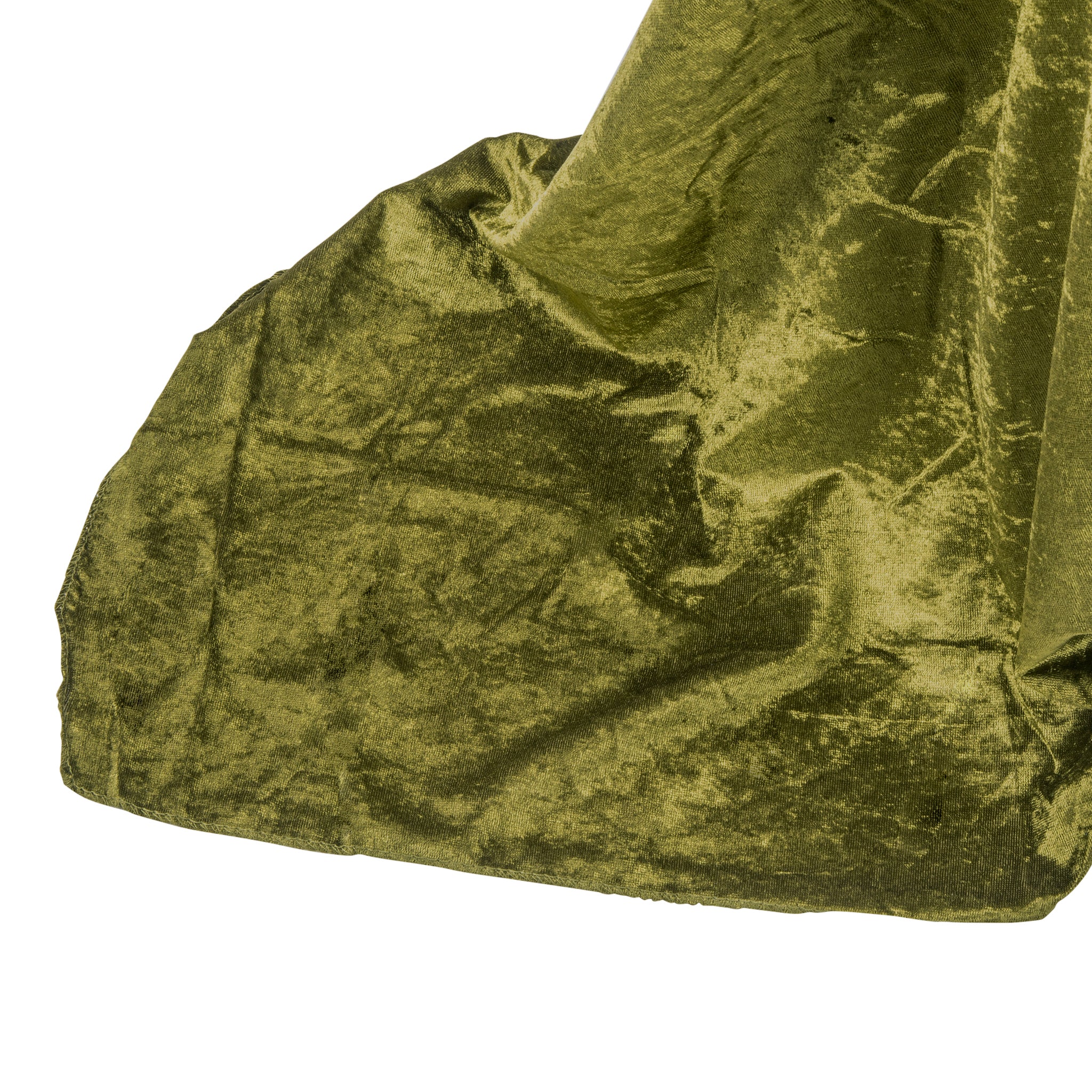 Velvet 90"x156" Rectangular Tablecloth - Olive Green - Image 6