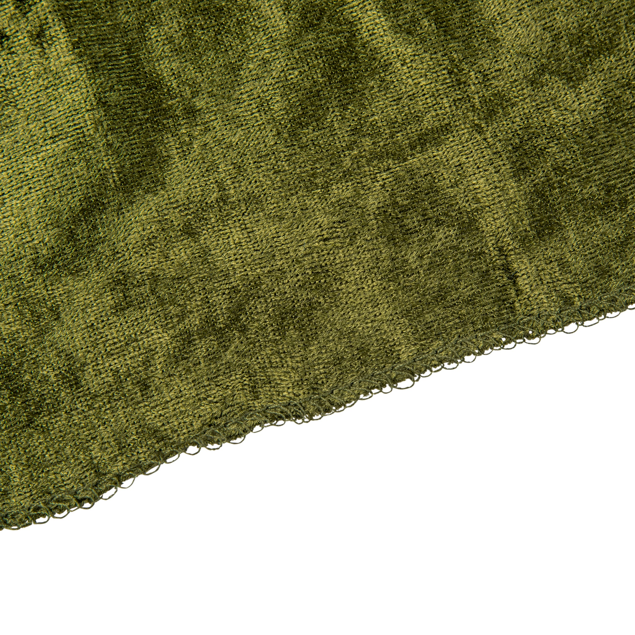 Velvet 90"x156" Rectangular Tablecloth - Olive Green - Image 9