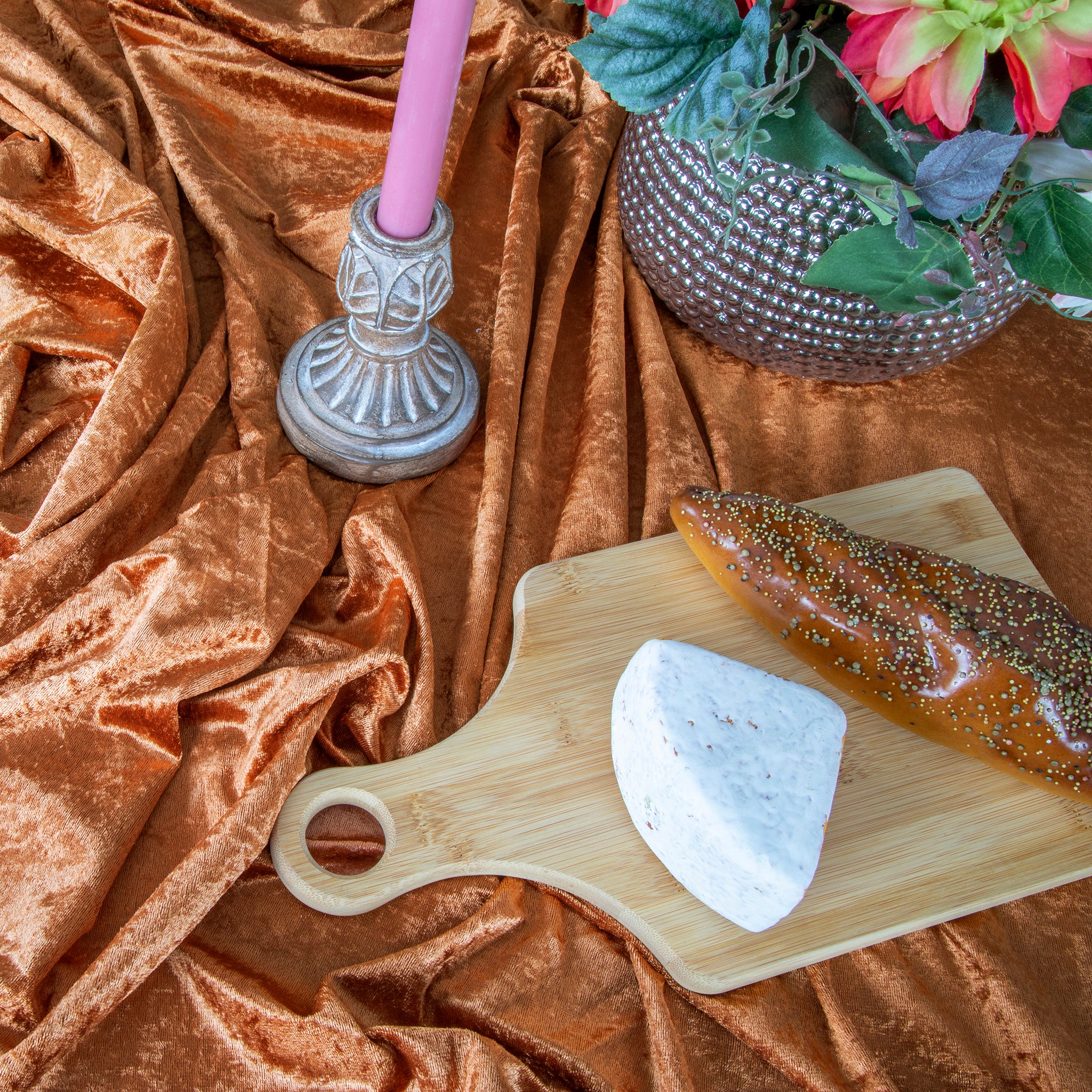 Velvet 90"x156" Rectangular Tablecloth - Terracotta - Image 7