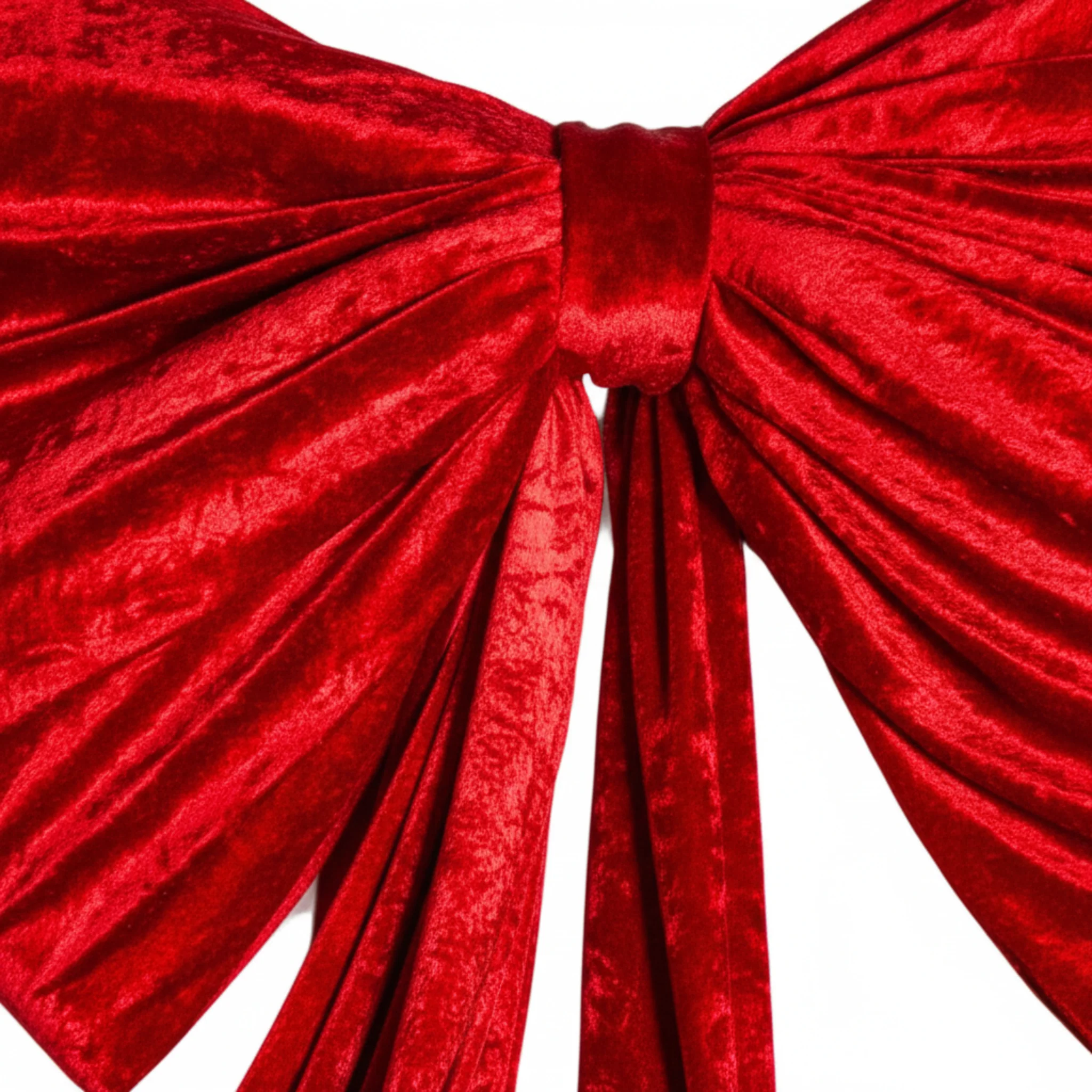 XL Velvet Giant Fabric Bow for Backdrop - Apple Red - Image 7