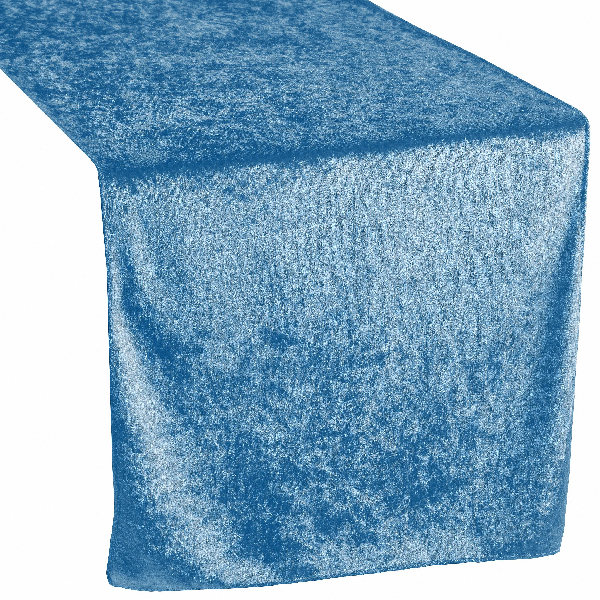 Velvet Table Runner - Steele Blue