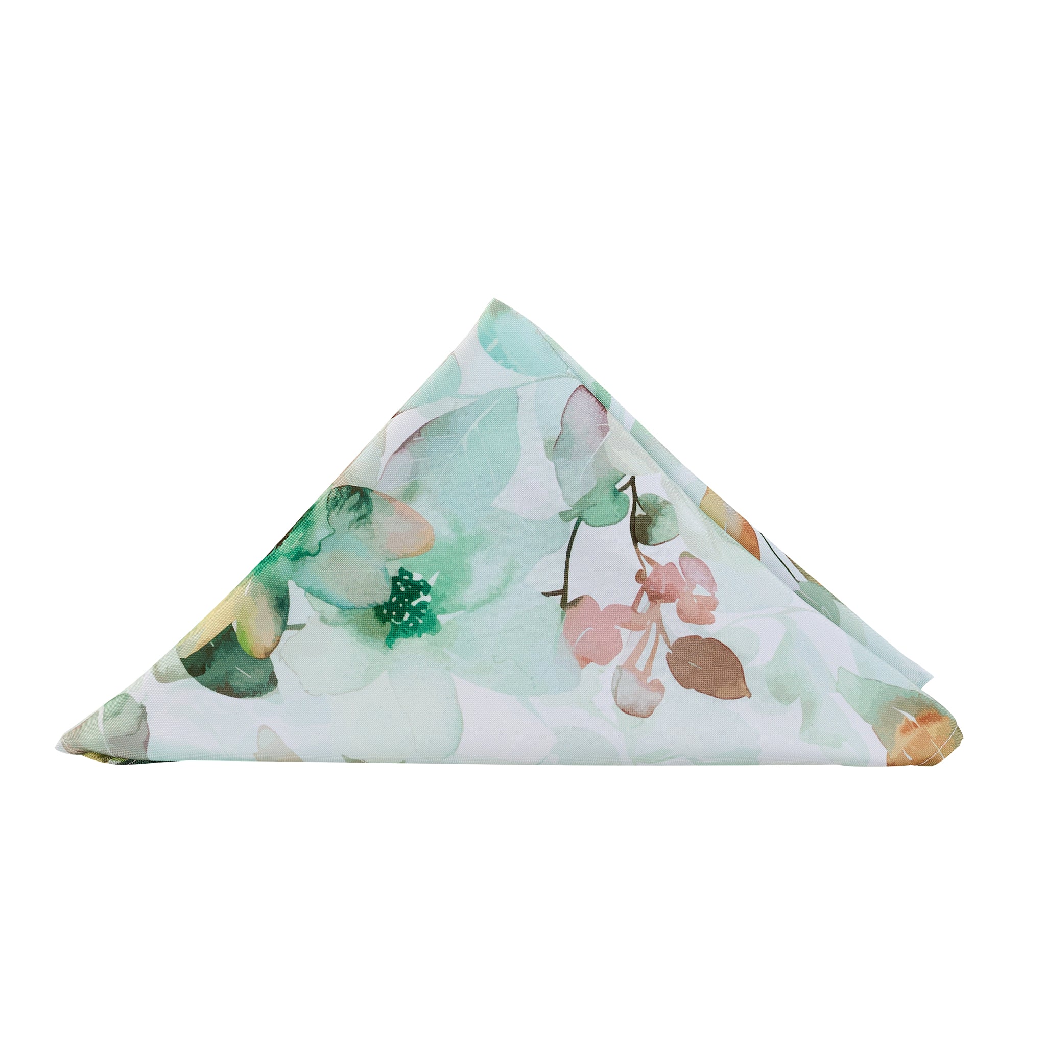 5 pcs/pk Watercolor Floral 20"x20" Napkin - Green