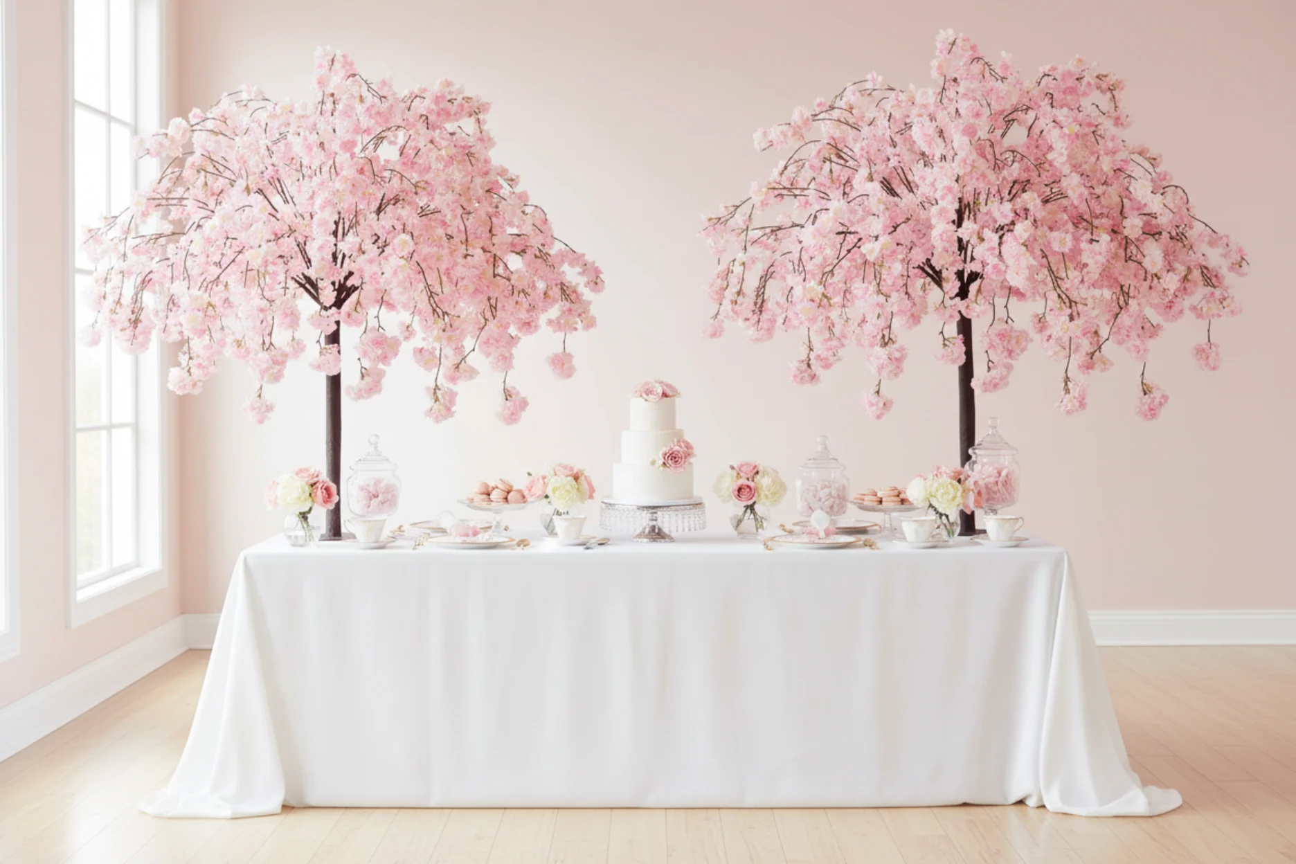 5ft Weeping Cherry Blossom Tree - Pink - Image 8